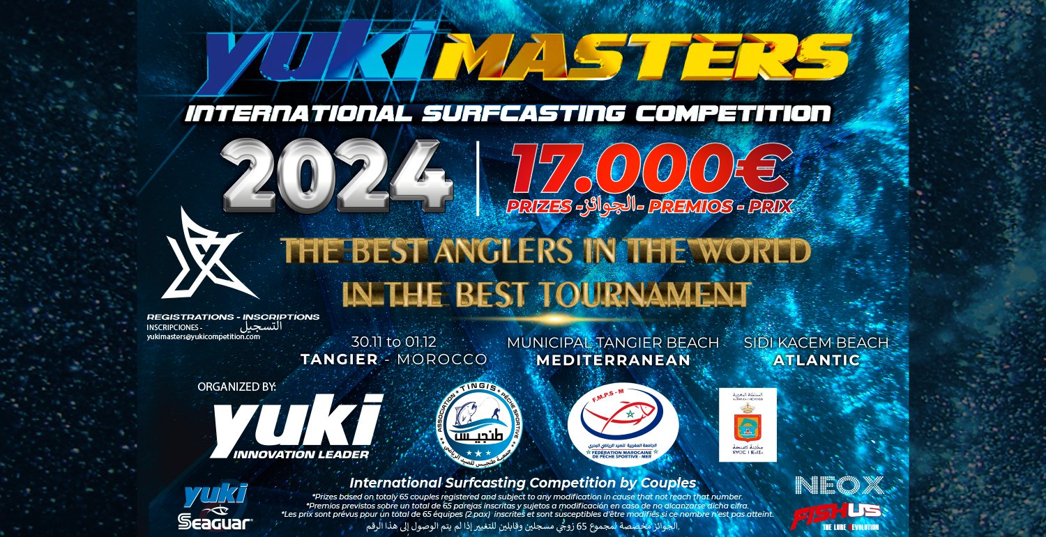 YUKI MASTERS 2024, the world's biggest surfcasting competition