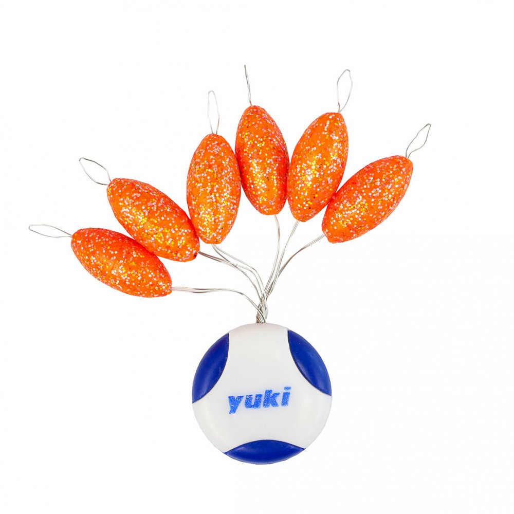 Perlas ovaladas flotantes con tope 6 PFY-P25