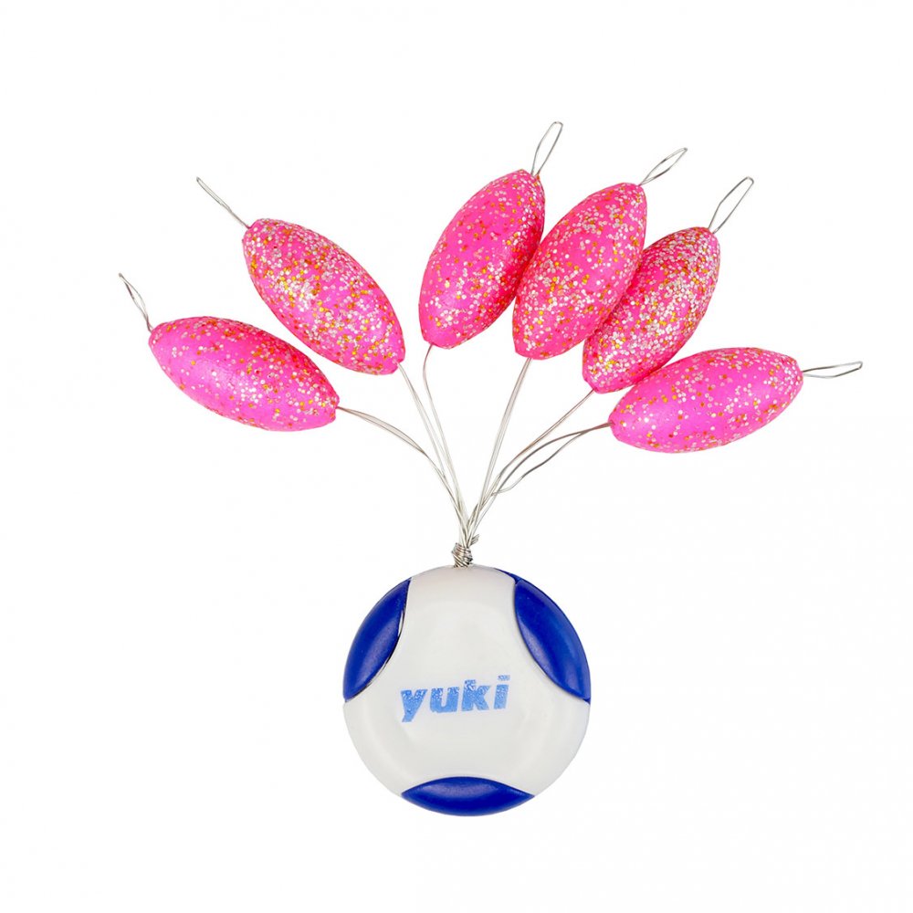 Perlas ovaladas flotantes con tope 6 PFY-P22