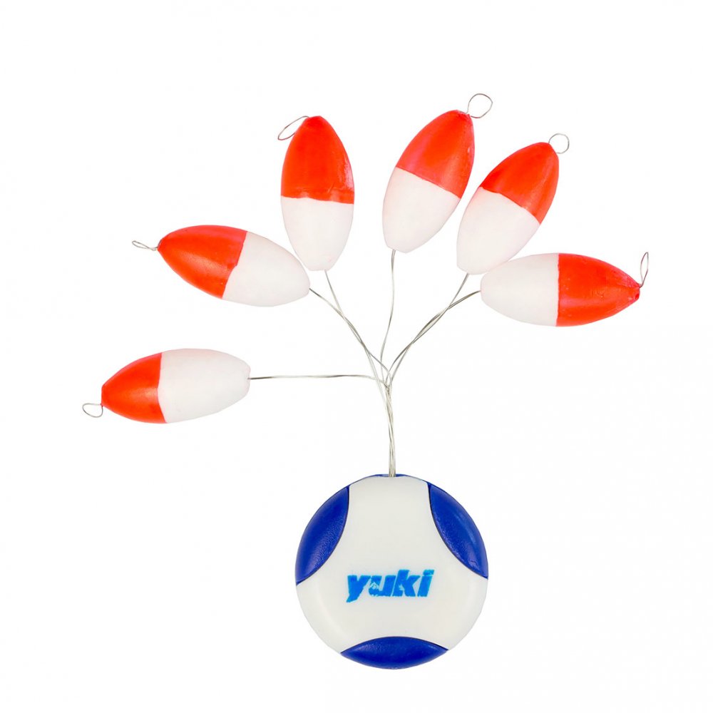 Perlas ovaladas flotantes con tope 6 PFY-P14